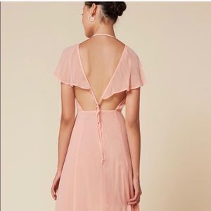 Reformation Avery maxi dress. Sz 6.  Pale pink